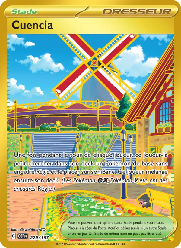 Carte Pokémon Cuencia de l'extension Flammes Obsidiennes