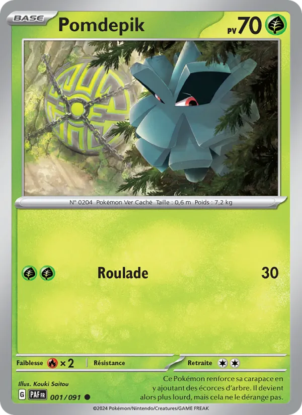 Carte Pokémon Pomdepik de l'extension Destinées de Paldea