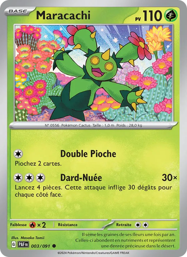 Carte Pokémon Maracachi de l'extension Destinées de Paldea