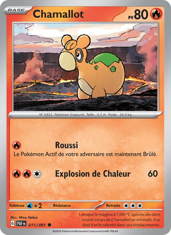 Carte Pokémon Chamallot de l'extension Destinées de Paldea