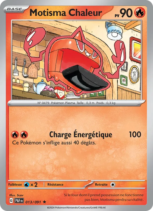 Carte Pokémon Motisma Chaleur de l'extension Destinées de Paldea