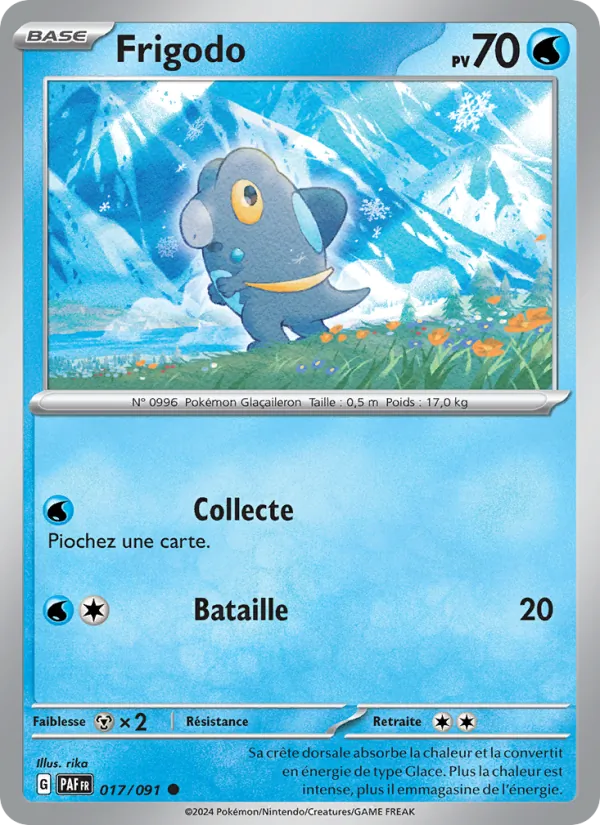 Carte Pokémon Frigodo de l'extension Destinées de Paldea