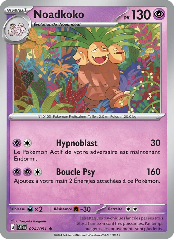 Carte Pokémon Noadkoko de l'extension Destinées de Paldea