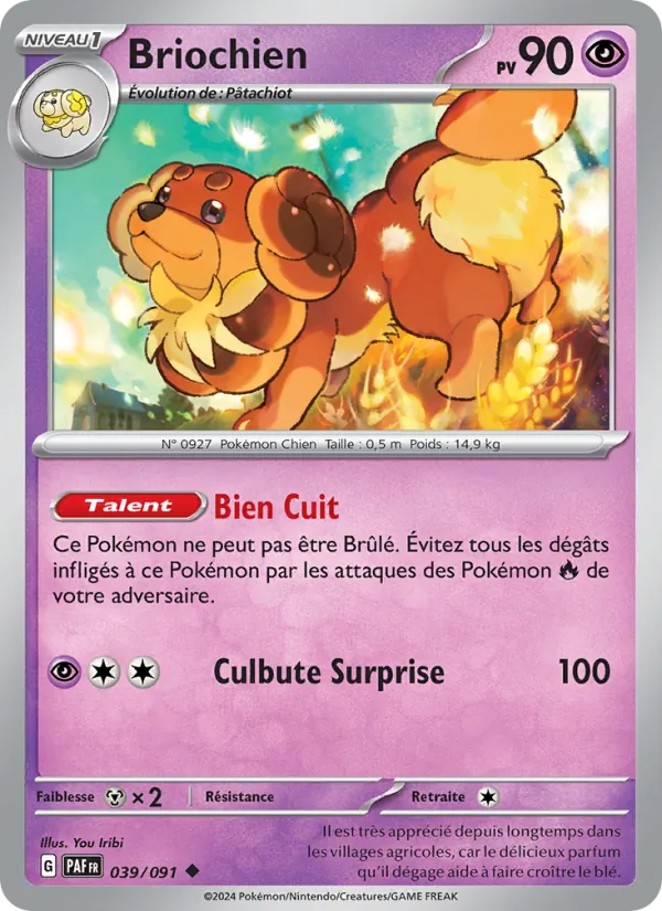 Carte Pokémon Briochien de l'extension Destinées de Paldea