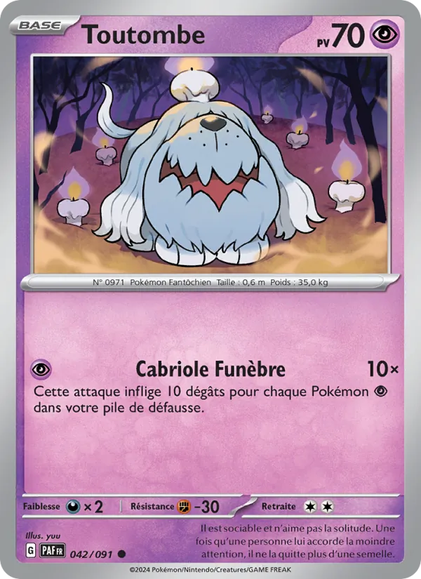 Carte Pokémon Toutombe de l'extension Destinées de Paldea