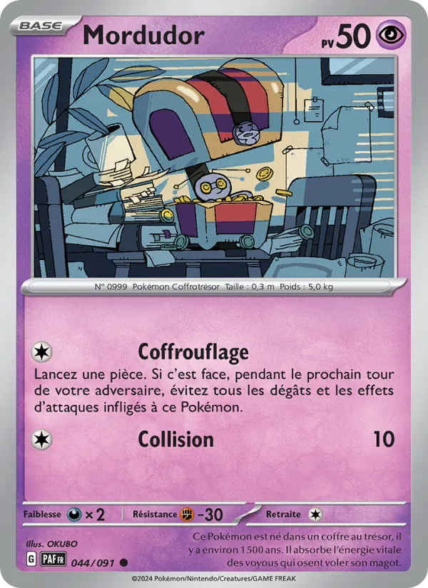 Carte Pokémon Mordudor de l'extension Destinées de Paldea