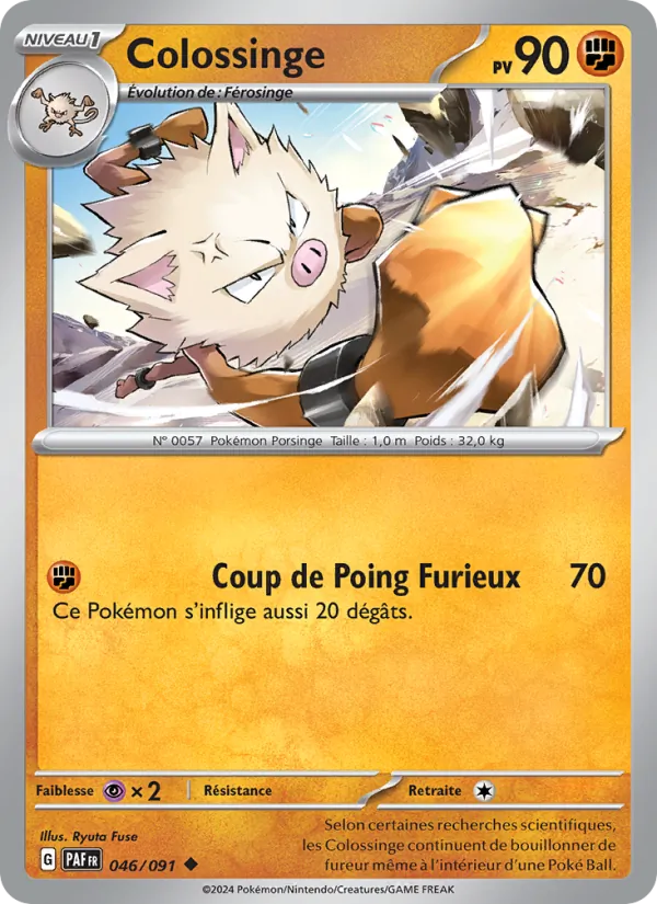 Carte Pokémon Colossinge de l'extension Destinées de Paldea