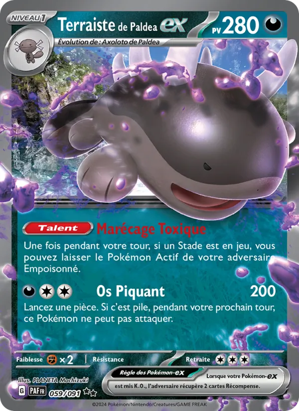 Carte Pokémon Terraiste de Paldea-ex de l'extension Destinées de Paldea