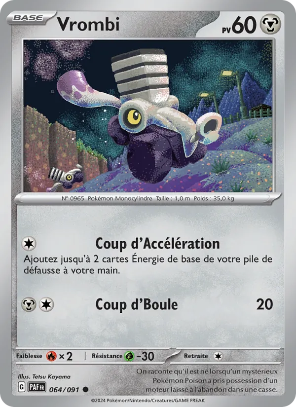 Carte Pokémon Vrombi de l'extension Destinées de Paldea