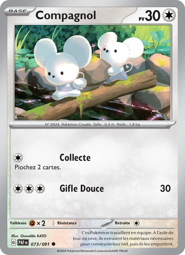 Carte Pokémon Compagnol de l'extension Destinées de Paldea