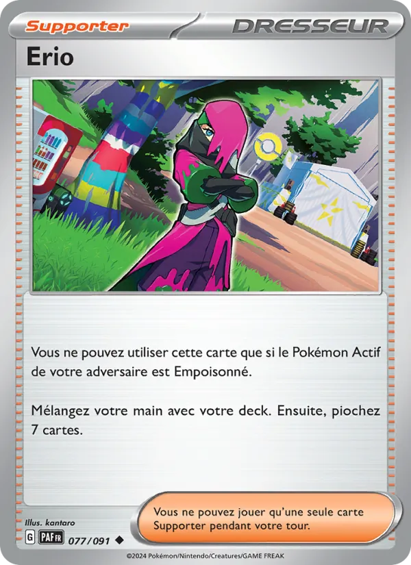 Carte Pokémon Erio de l'extension Destinées de Paldea