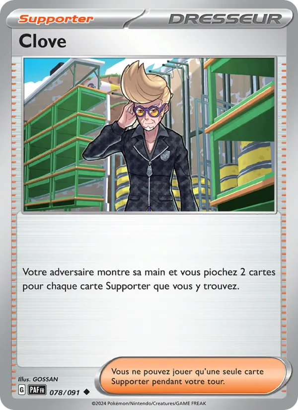 Carte Pokémon Clove de l'extension Destinées de Paldea
