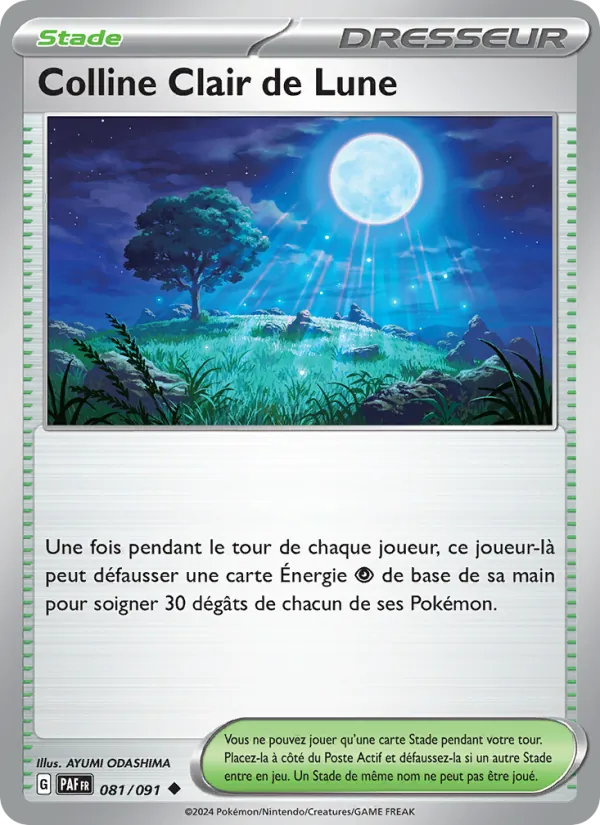 Carte Pokémon Colline Clair de Lune de l'extension Destinées de Paldea
