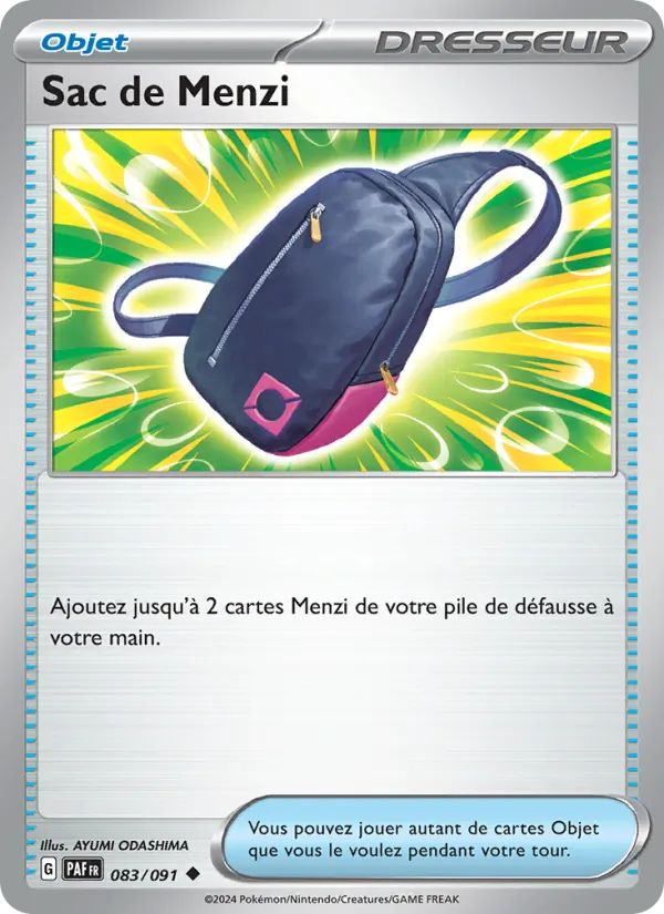 Carte Pokémon Sac de Menzi de l'extension Destinées de Paldea
