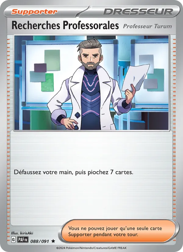 Carte Pokémon Recherches Professorales de l'extension Destinées de Paldea