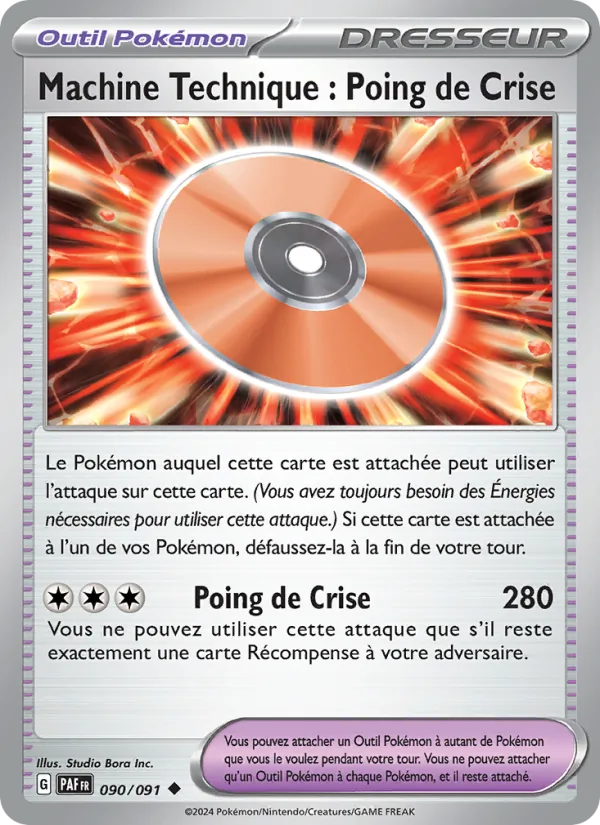 Carte Pokémon Capsule Technique : Poing de Crise de l'extension Destinées de Paldea