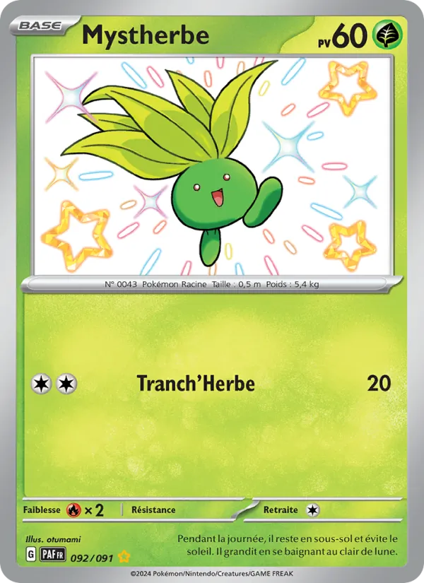 Carte Pokémon Mystherbe de l'extension Destinées de Paldea