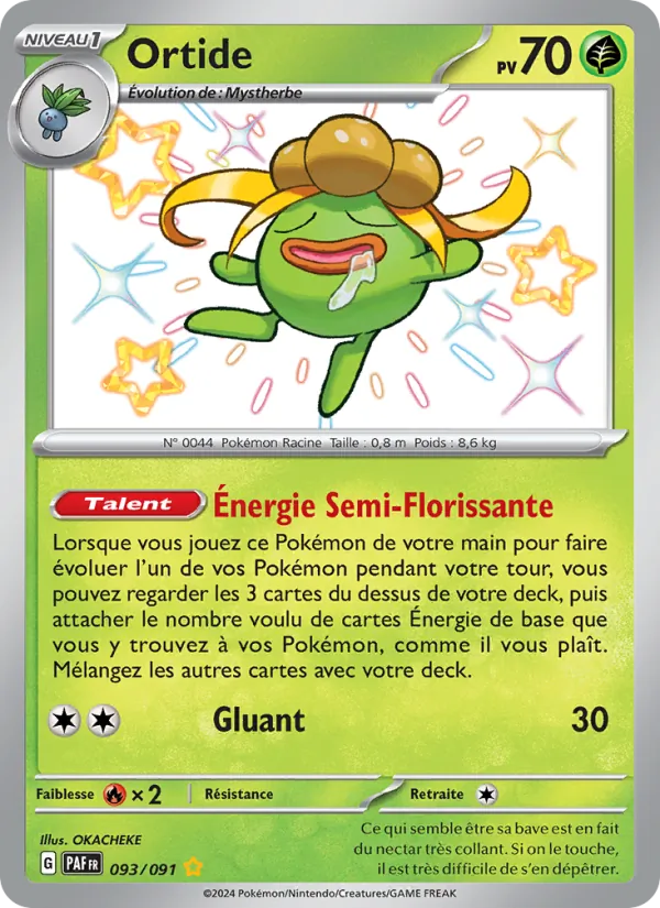 Carte Pokémon Ortide de l'extension Destinées de Paldea