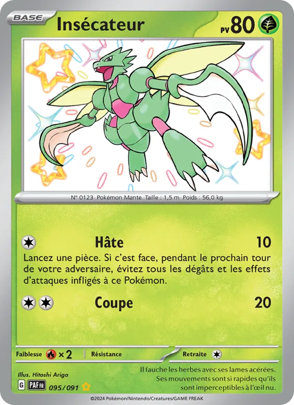 Carte Pokémon Insécateur de l'extension Destinées de Paldea