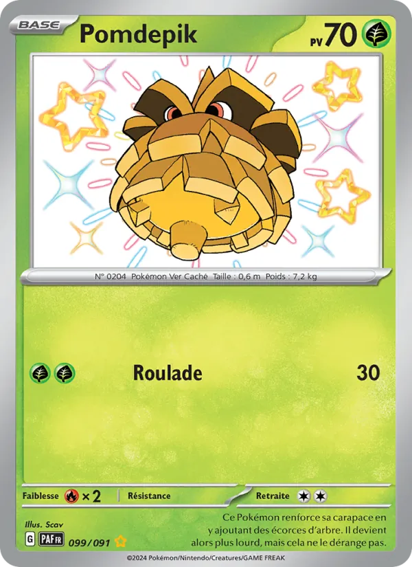 Carte Pokémon Pomdepik de l'extension Destinées de Paldea
