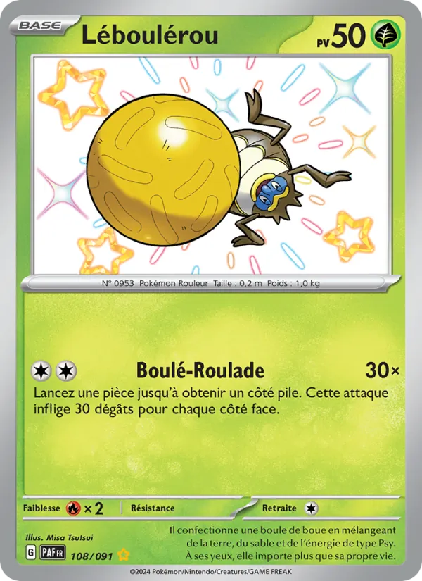 Carte Pokémon Léboulérou de l'extension Destinées de Paldea