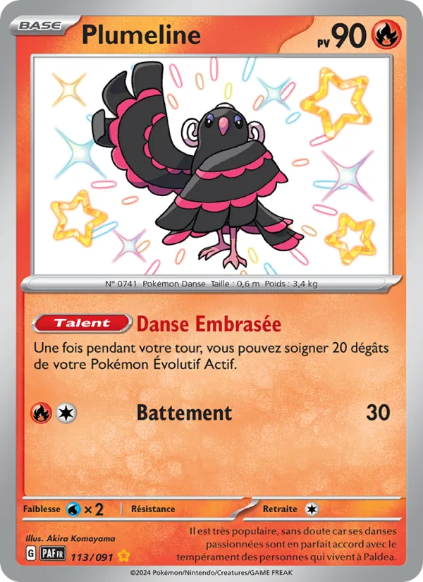 Carte Pokémon Plumeline de l'extension Destinées de Paldea