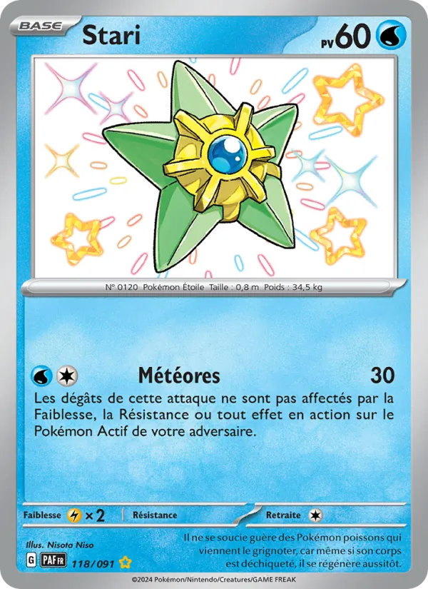Carte Pokémon Stari de l'extension Destinées de Paldea