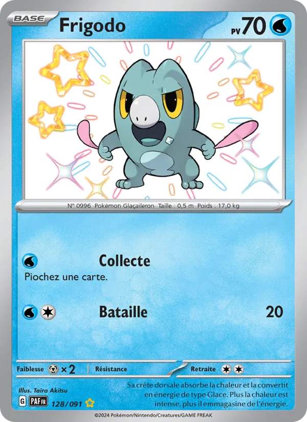Carte Pokémon Frigodo de l'extension Destinées de Paldea