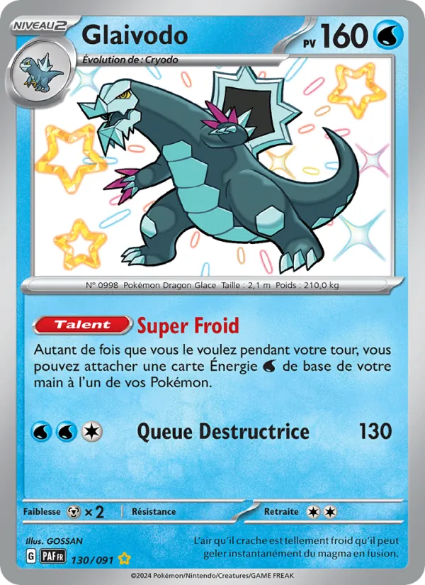 Carte Pokémon Glaivodo de l'extension Destinées de Paldea