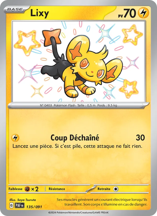 Carte Pokémon Lixy de l'extension Destinées de Paldea