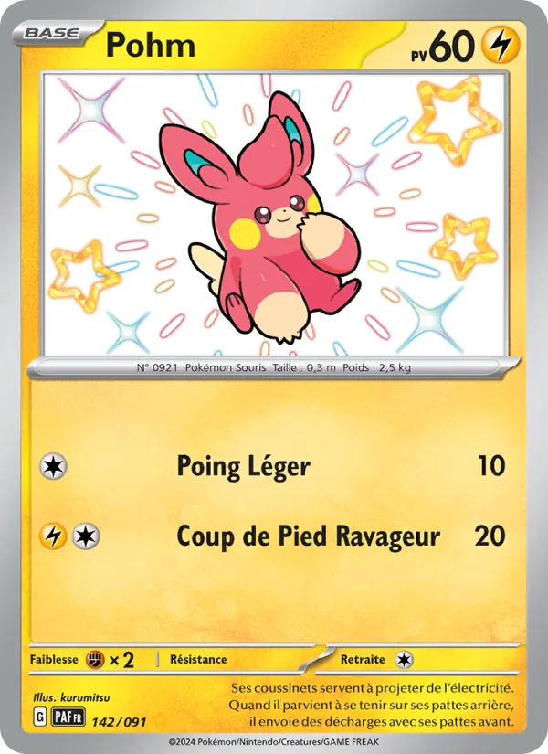 Carte Pokémon Pohm de l'extension Destinées de Paldea