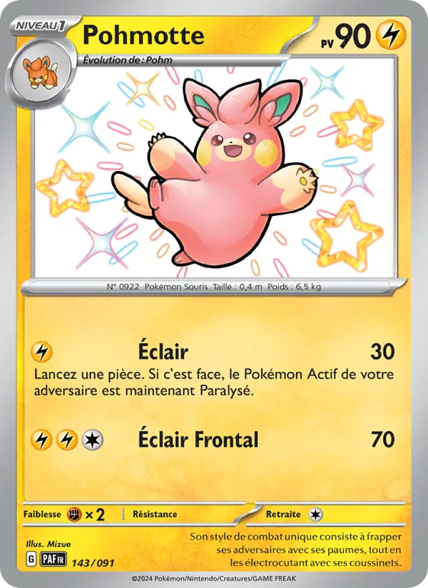 Carte Pokémon Pohmotte de l'extension Destinées de Paldea