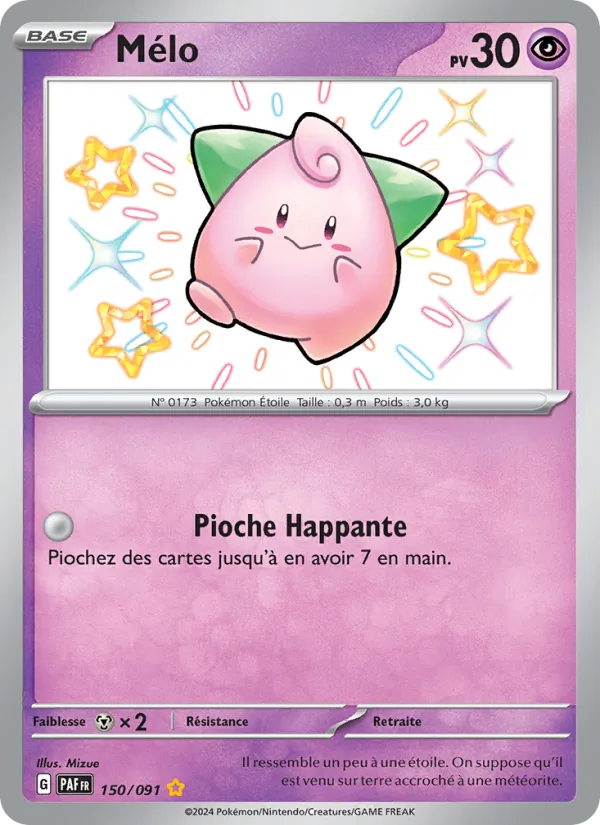 Carte Pokémon Mélo de l'extension Destinées de Paldea