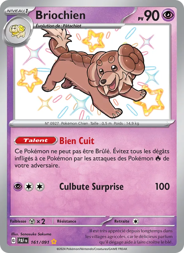 Carte Pokémon Briochien de l'extension Destinées de Paldea