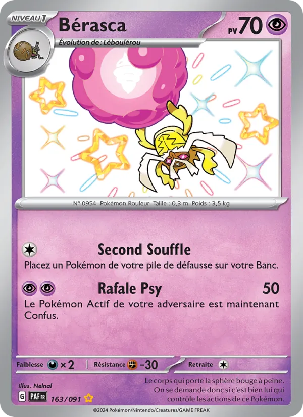 Carte Pokémon Bérasca de l'extension Destinées de Paldea