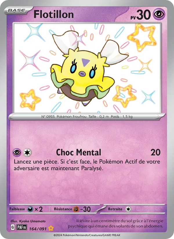 Carte Pokémon Flotillon de l'extension Destinées de Paldea