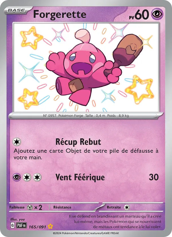 Carte Pokémon Forgerette de l'extension Destinées de Paldea