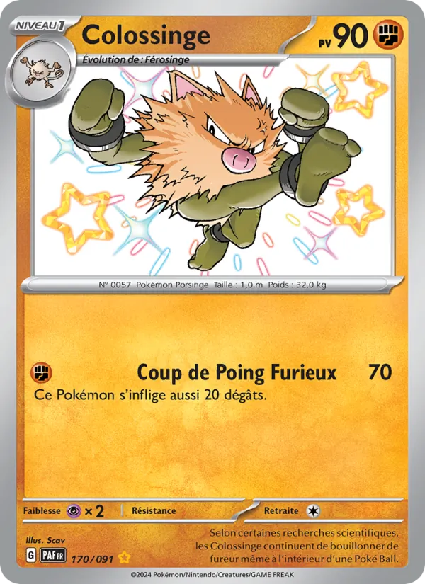 Carte Pokémon Colossinge de l'extension Destinées de Paldea