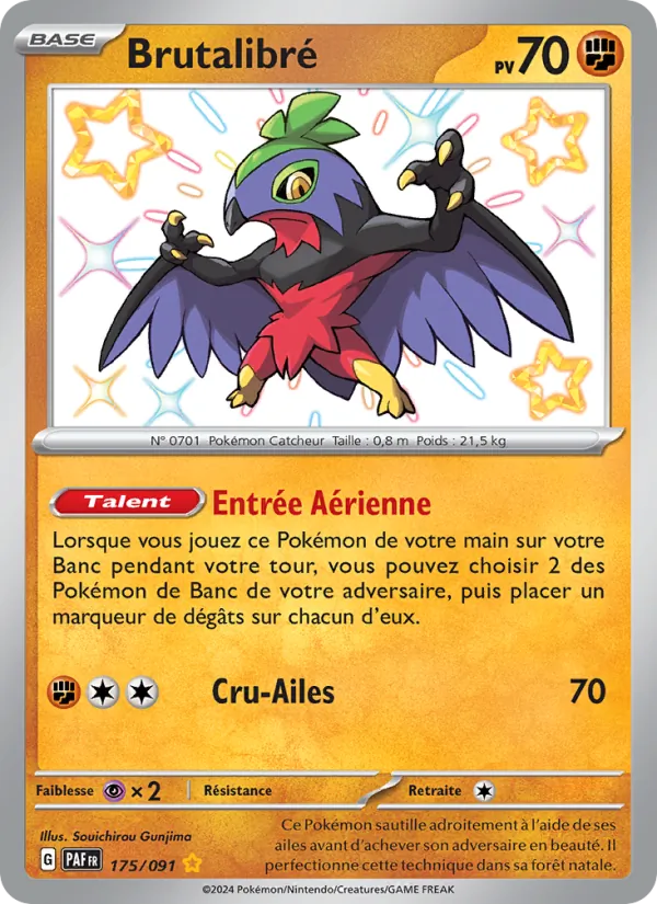 Carte Pokémon Brutalibré de l'extension Destinées de Paldea