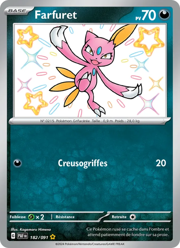 Carte Pokémon Farfuret de l'extension Destinées de Paldea