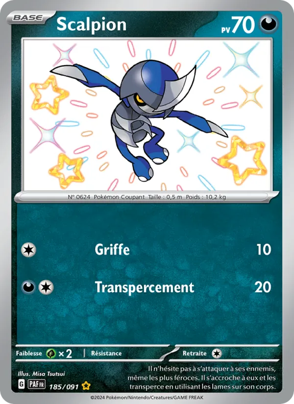 Carte Pokémon Scalpion de l'extension Destinées de Paldea
