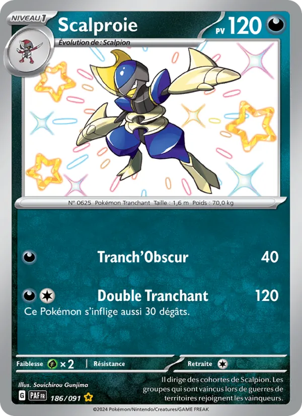 Carte Pokémon Scalproie de l'extension Destinées de Paldea
