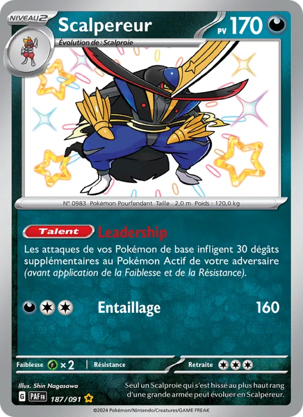 Carte Pokémon Scalpereur de l'extension Destinées de Paldea