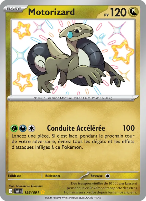 Carte Pokémon Motorizard de l'extension Destinées de Paldea