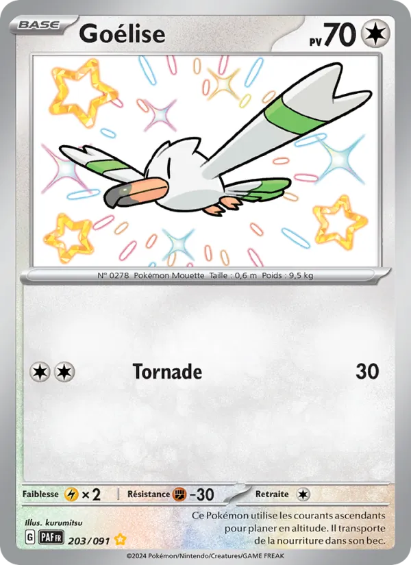 Carte Pokémon Goélise de l'extension Destinées de Paldea