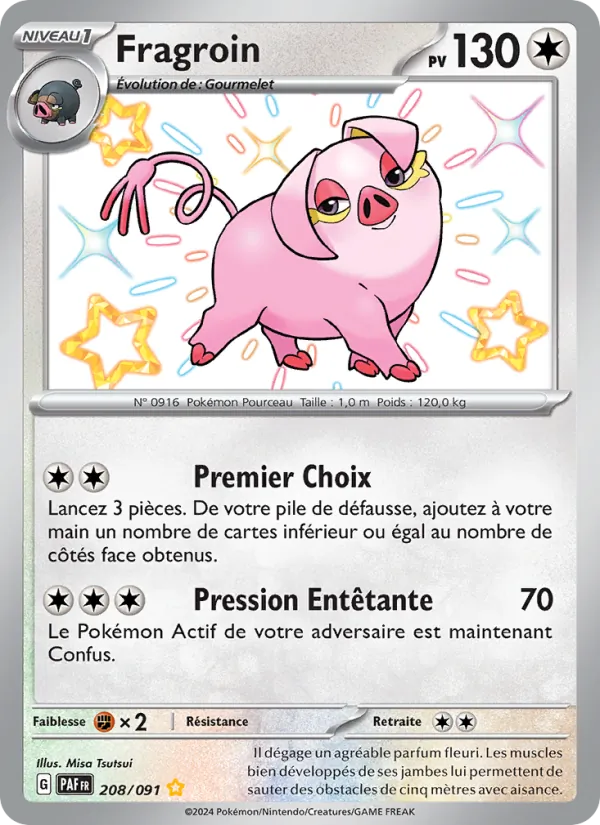 Carte Pokémon Fragroin de l'extension Destinées de Paldea