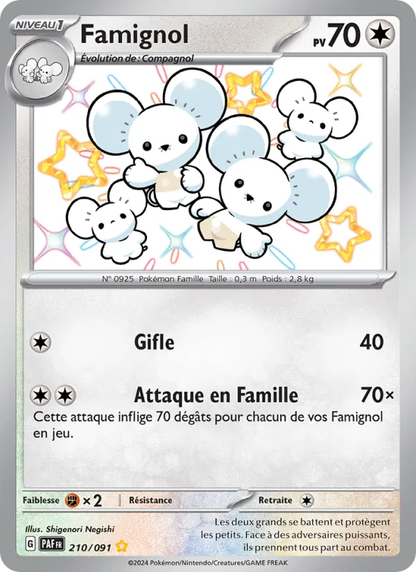 Carte Pokémon Famignol de l'extension Destinées de Paldea