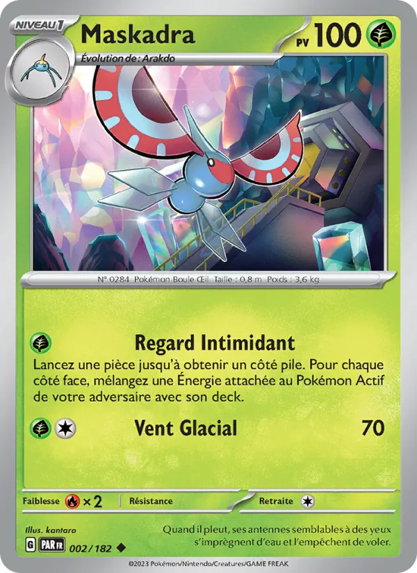 Carte Pokémon Maskadra de l'extension Faille Paradoxe