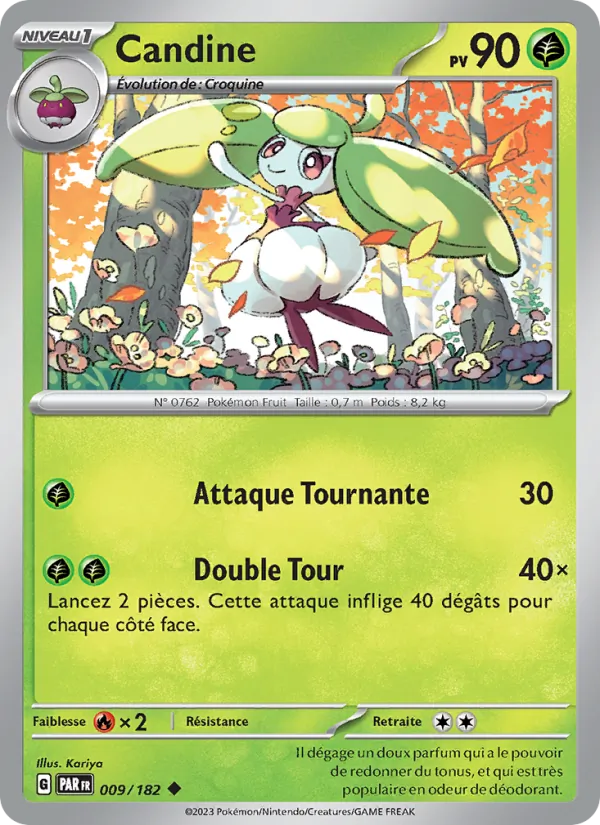 Carte Pokémon Candine de l'extension Faille Paradoxe