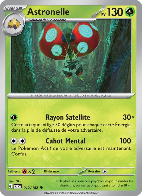 Carte Pokémon Astronelle de l'extension Faille Paradoxe